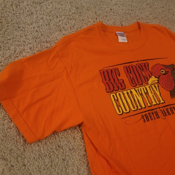 Orange Rooster Country South Dakota Graphic T-Shirt Men’s Large - Picture 2 of 8